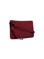 Rosemunde / RBRemi Medium Clutch / cranberry black oxid