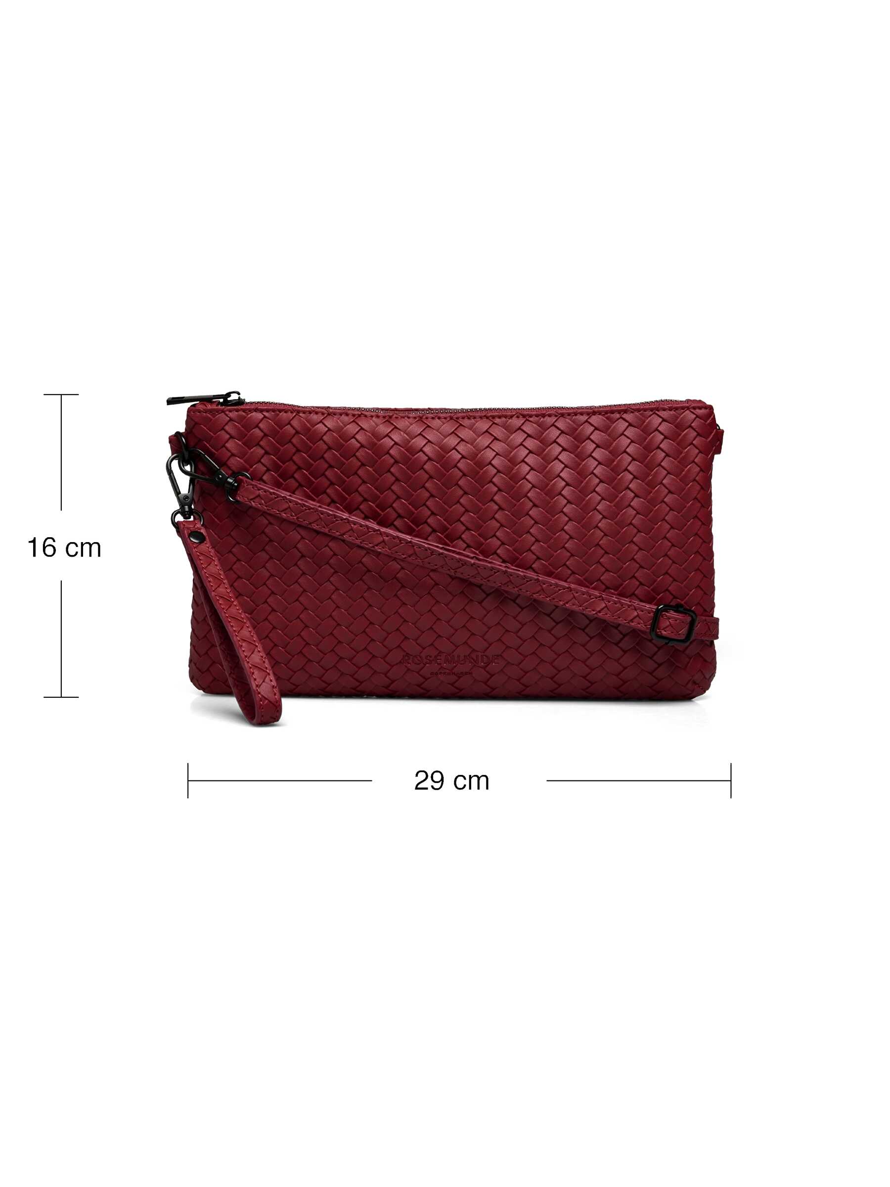 Rosemunde / RBRemi Medium Clutch / cranberry black oxid