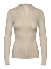 Rosemunde / RWBelize Silk LS T-neck T-shirt / abbey stone