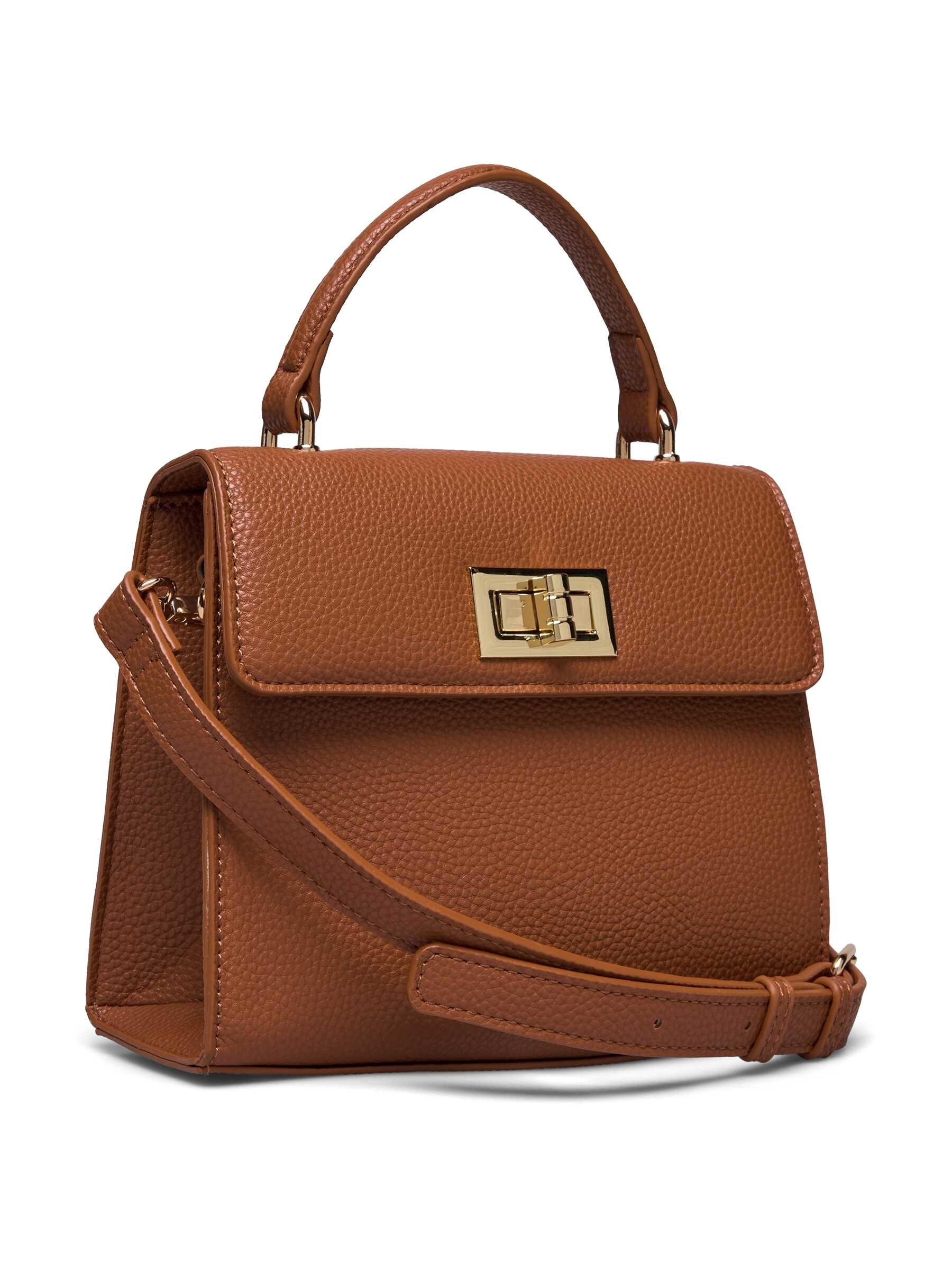 Rosemunde / RBSanya Medium Top Handle Bag / cognac gold