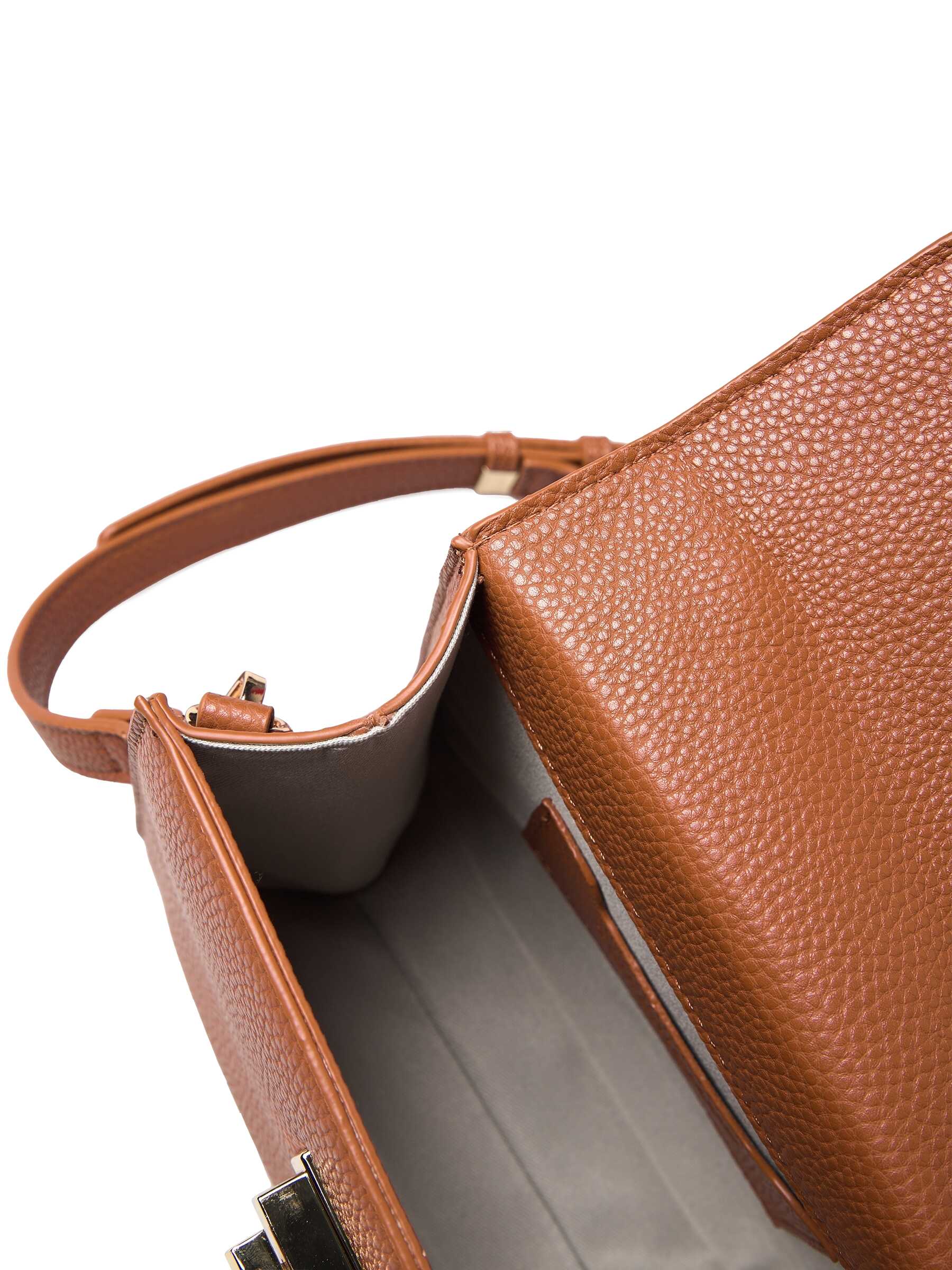 Rosemunde / RBSanya Medium Top Handle Bag / cognac gold