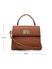 Rosemunde / RBSanya Medium Top Handle Bag / cognac gold