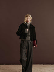 Rosemunde / RBRemi Medium Clutch / cranberry black oxid