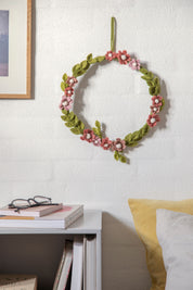 Gry & Sif / Anemone Wreath- Dusty Rose-28cm