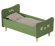 Maileg / Holz Bett, Teddy Papa -Dusty Grün