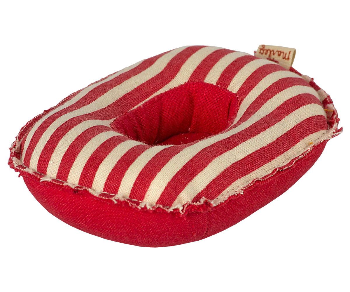 Maileg / Schlauchboot, Klein Maus -Rot gestreift
