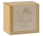 Maileg / Kinderwagen, Mikro - Gelb