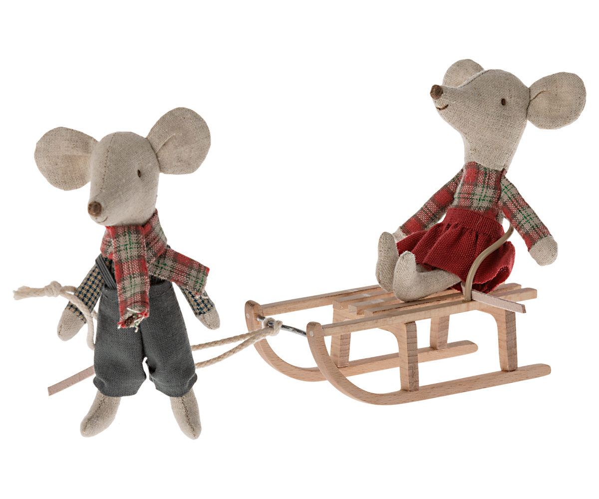 Maileg / Schlitten, Maus