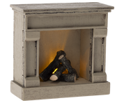 Maileg / Kamin, Maus - Offwhite