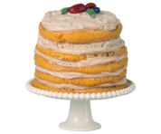 Maileg / Partykuchen und Kuchenplatte, Maus – Off Weiß