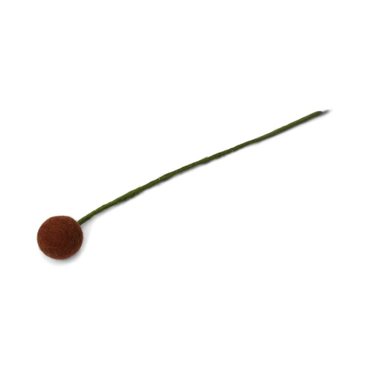 Gry & Sif / Dot Flowers / 3 CM / Chestnut Brown