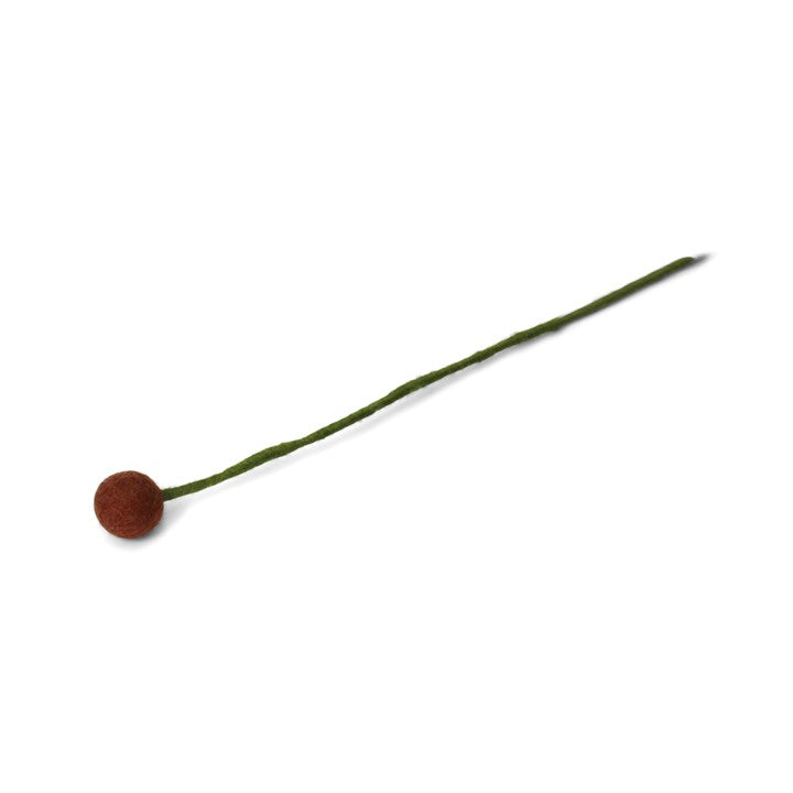 Gry & Sif / Dot Flowers / 2 CM / Chestnut Brown