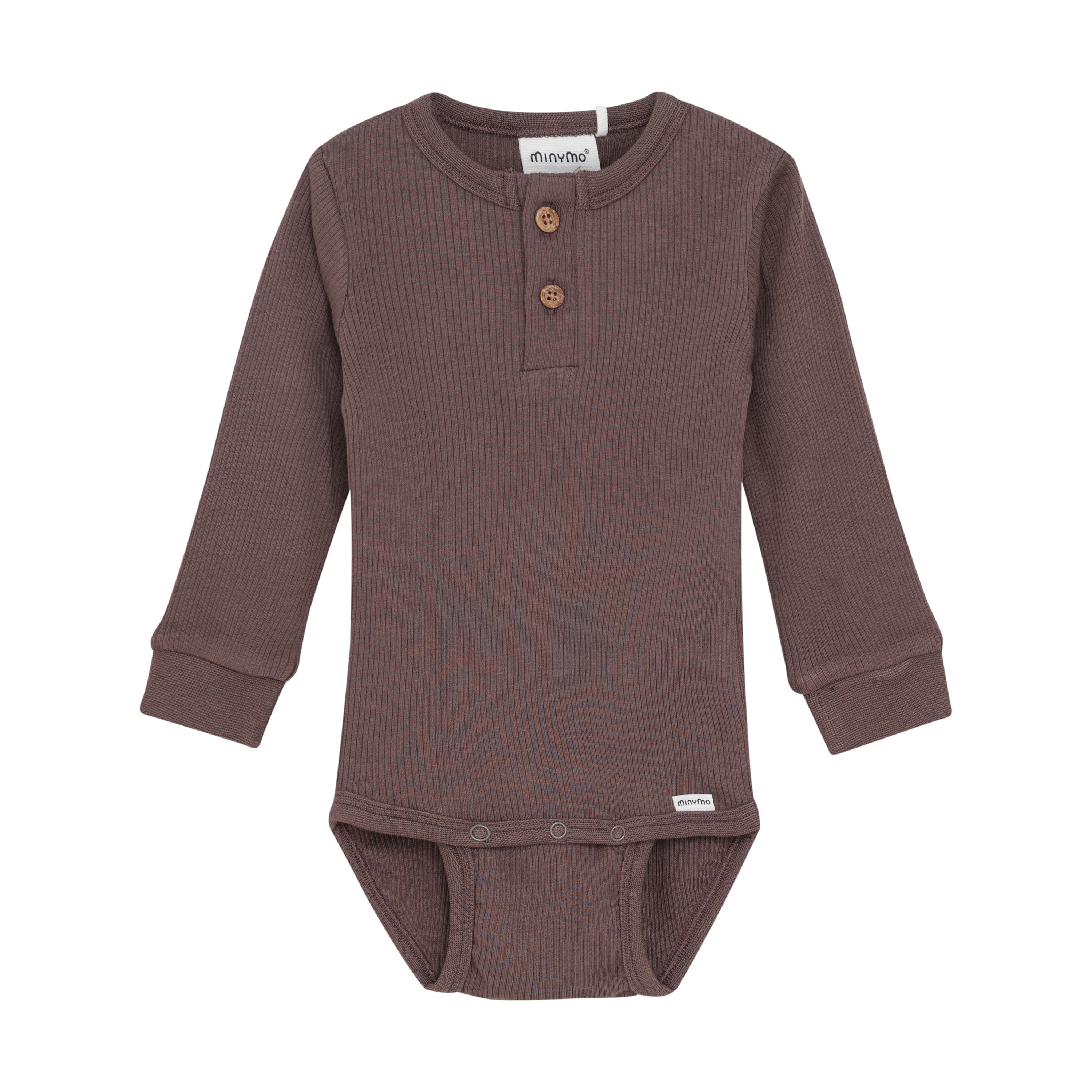 Minymo / Body LS Rib / Brown