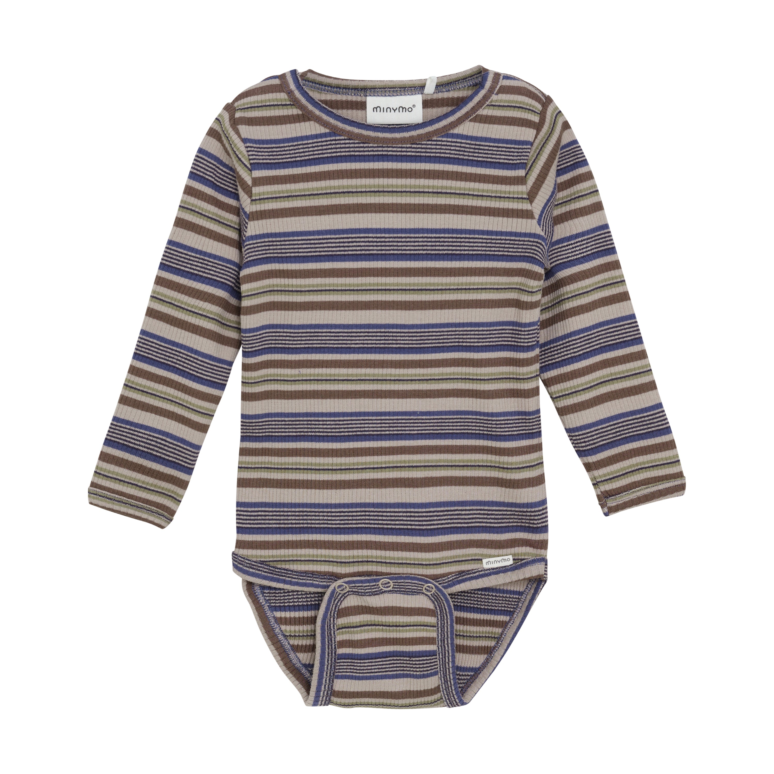 Minymo / Body LS Y/D Rib / Dark Navy
