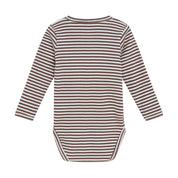 Minymo / Body LS Y/D Rib / Brown