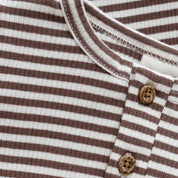 Minymo / Body LS Y/D Rib / Brown