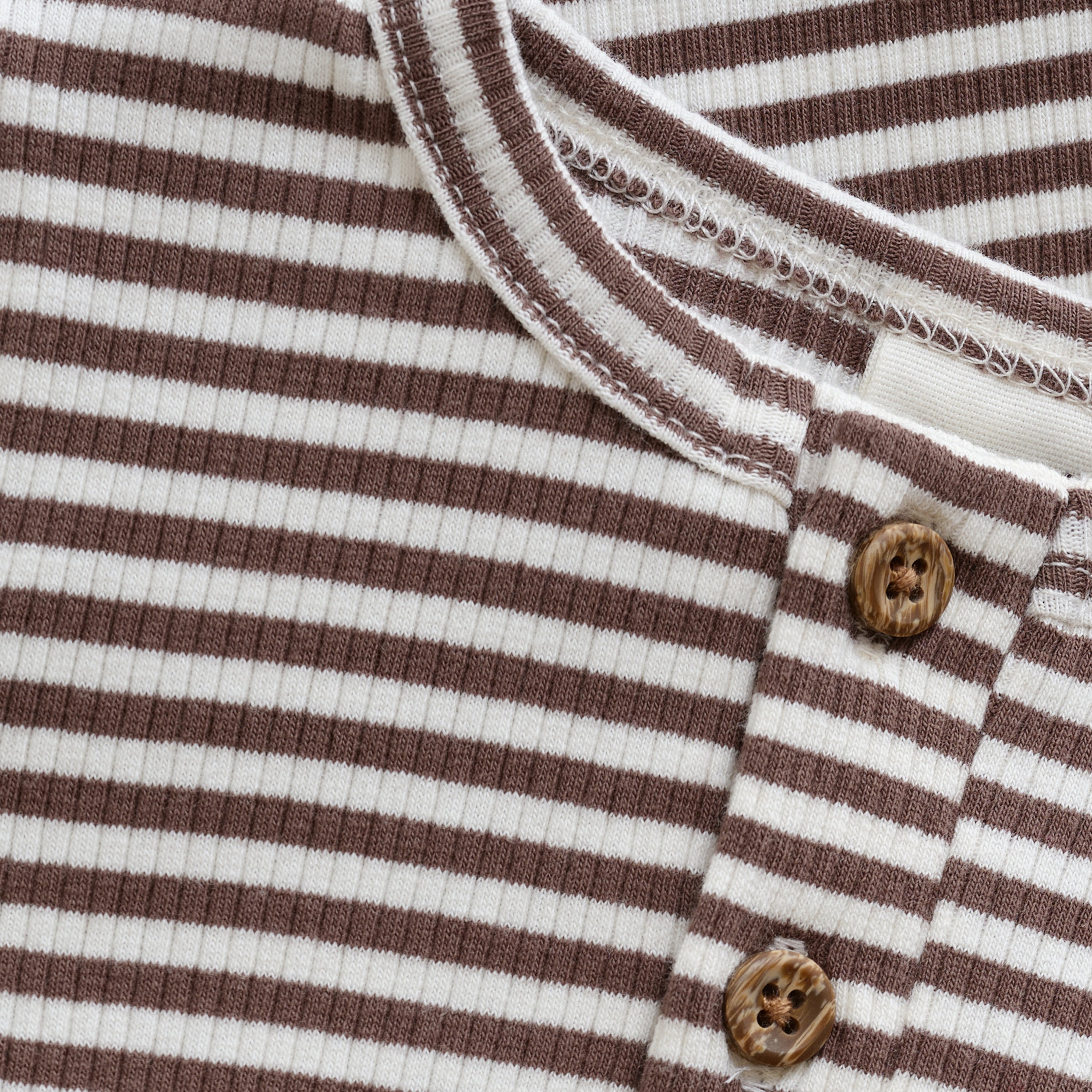 Minymo / Body LS Y/D Rib / Brown