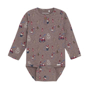 Minymo / Body LS AOP / Brown