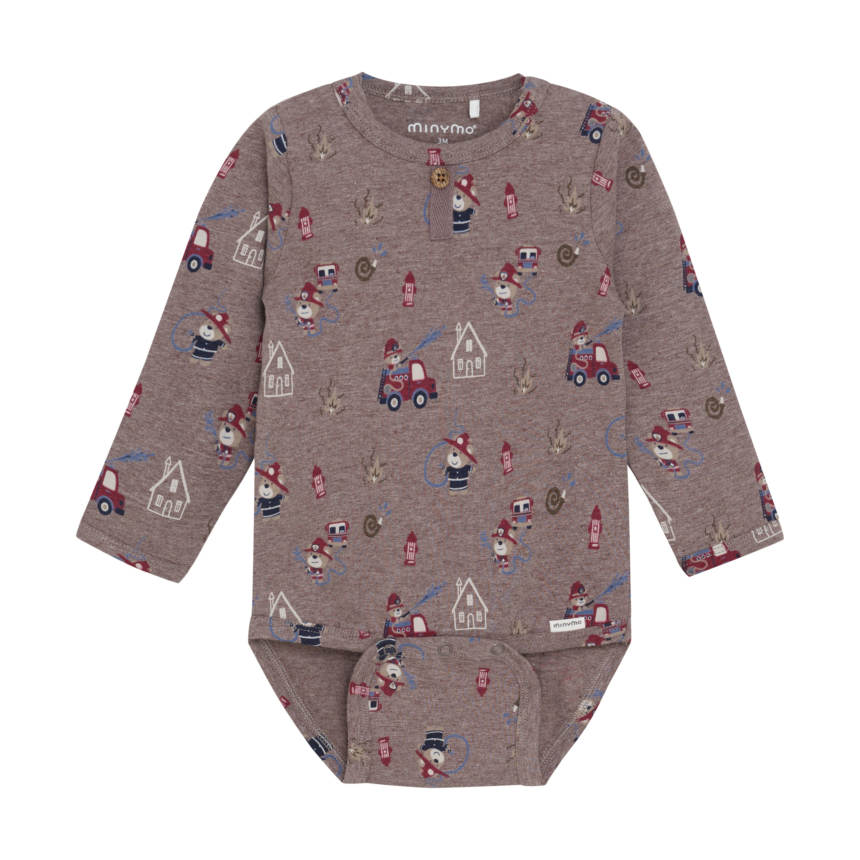 Minymo / Body LS AOP / Brown