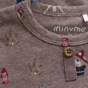 Minymo / Body LS AOP / Brown