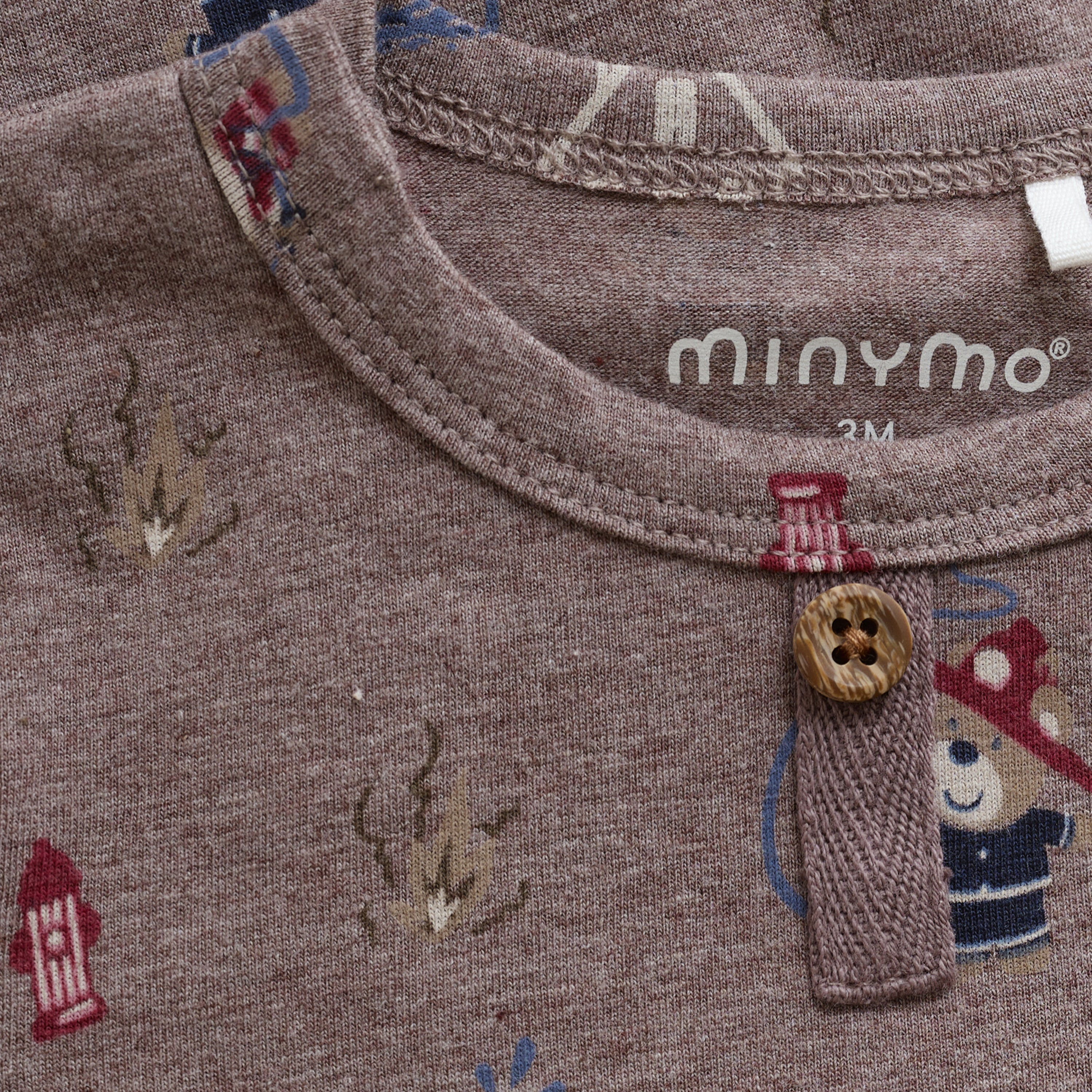 Minymo / Body LS AOP / Brown