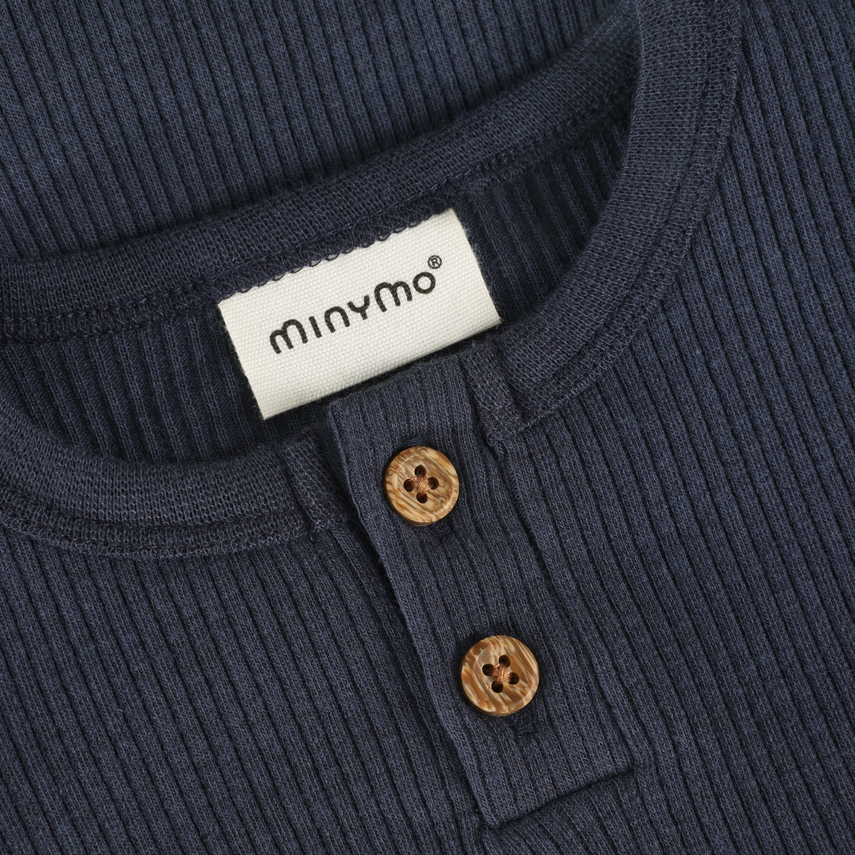 Minymo / Body LS Rib / Odyssey Gray