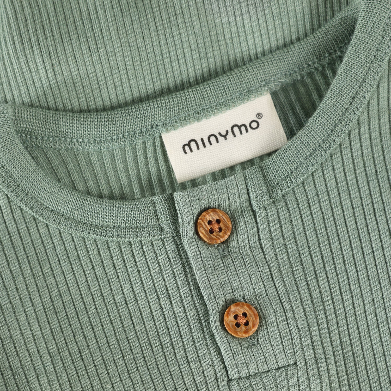 Minymo / Body LS Rib / Lily Pad