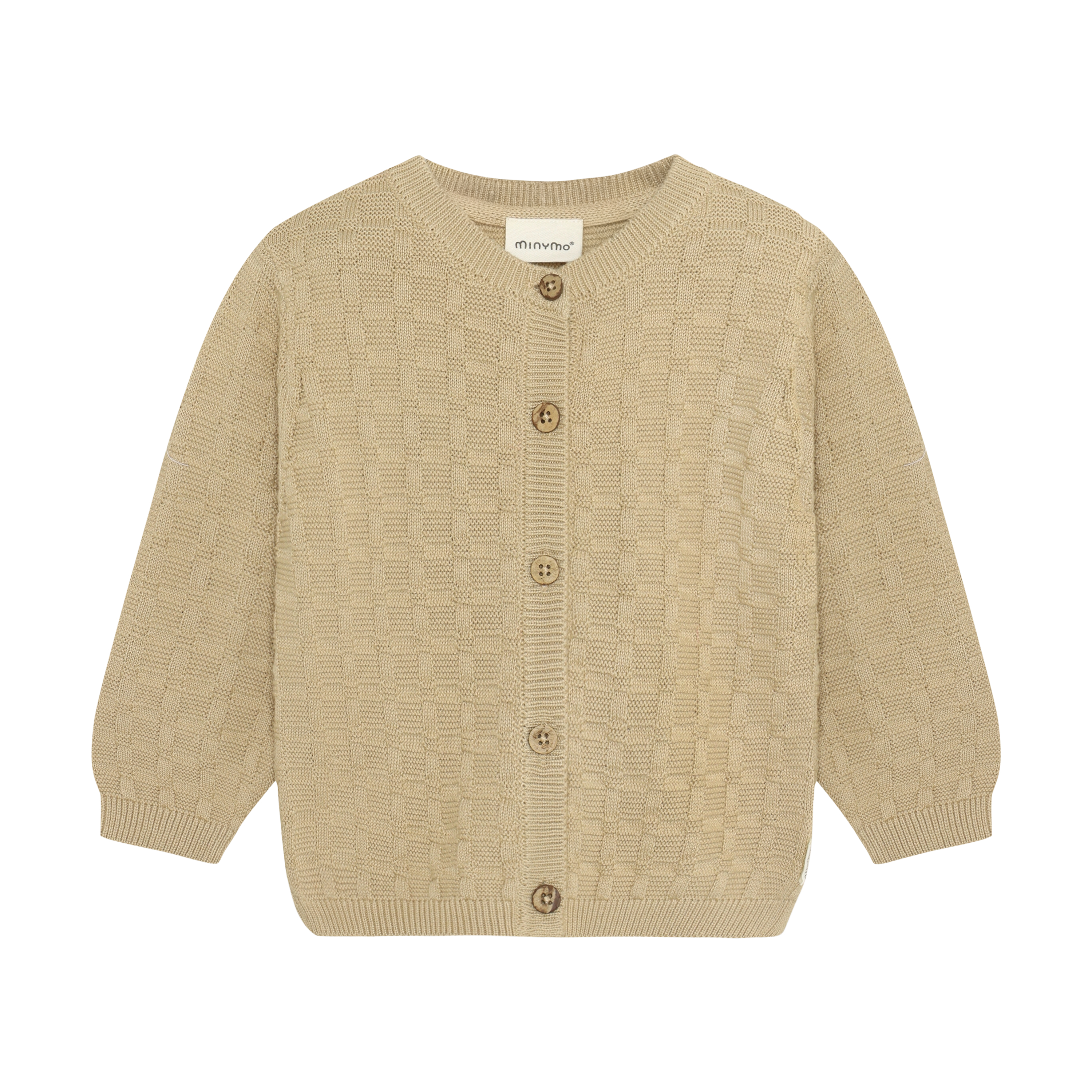 Minymo / Cardigan Knit / White Pepper