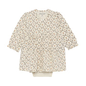 Minymo / Body Dress LS AOP / Seedpearl