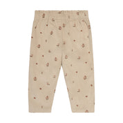 Minymo / Pants AOP Cord. w. Lining / Feather Gray