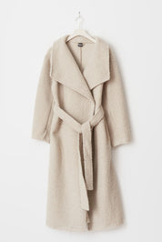 Gina Tricot / Soft boucle long coat / Soft beige