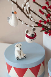 Gry & Sif / Christmas Ornaments / Polar Bear Sitting