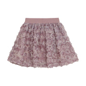 Minymo / Skirt w. Mesh Flowers / Woodrose