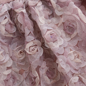 Minymo / Skirt w. Mesh Flowers / Woodrose