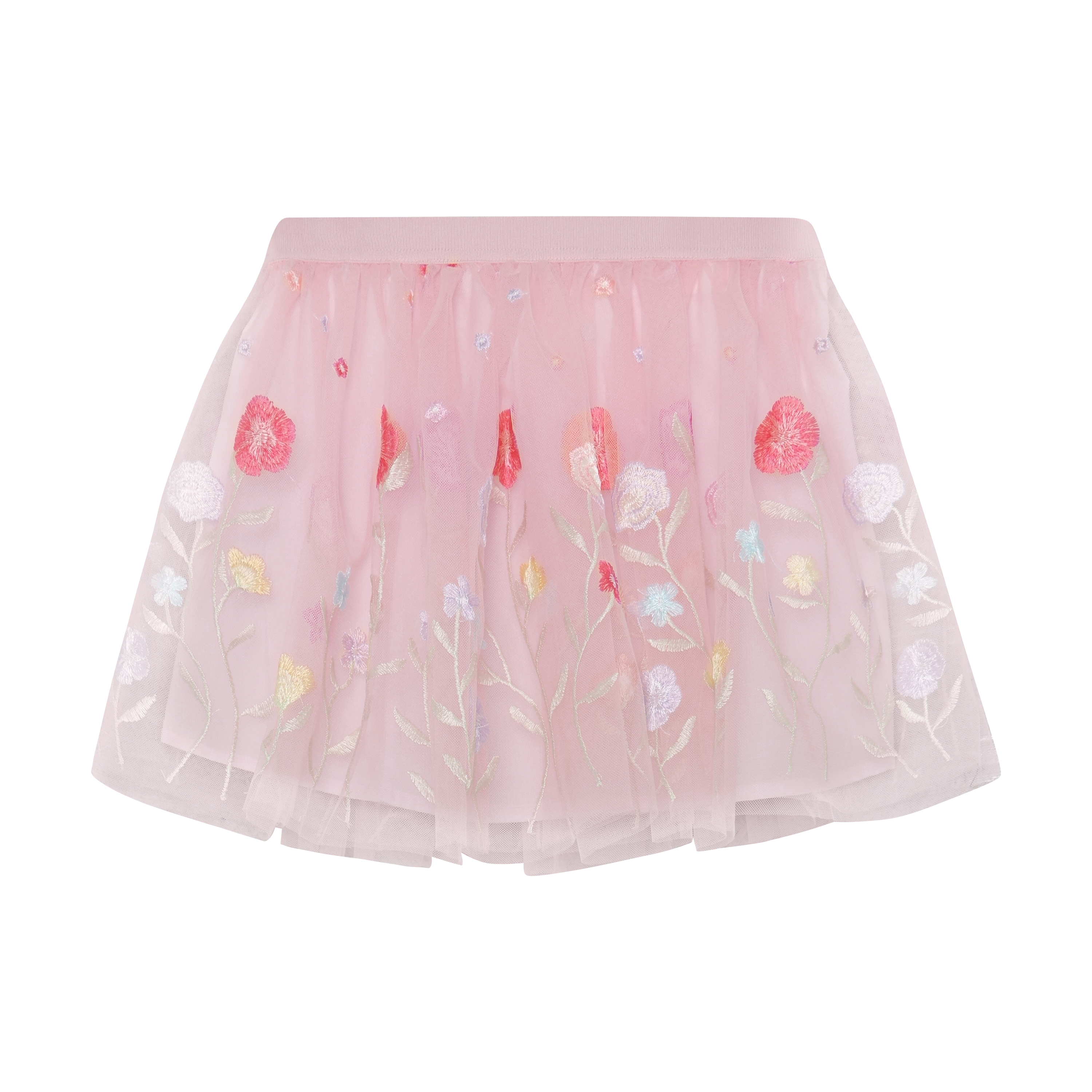 Minymo / Skirt Mesh w. Emb.  / Raindrops on Roses