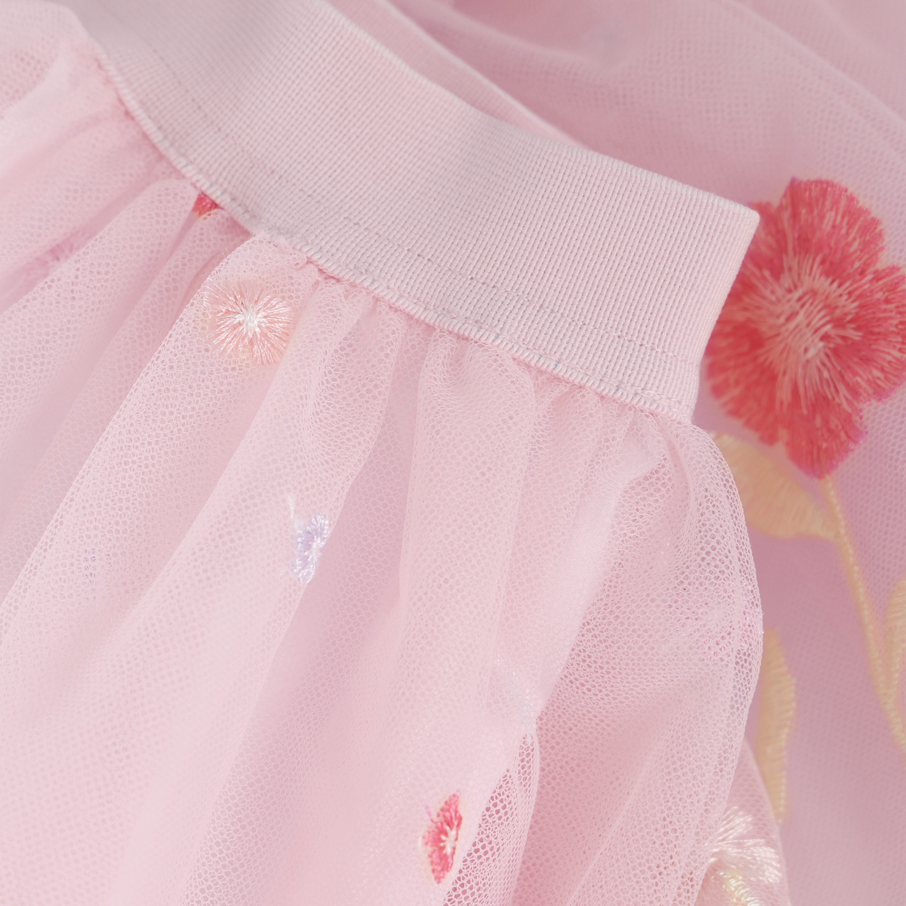 Minymo / Skirt Mesh w. Emb.  / Raindrops on Roses