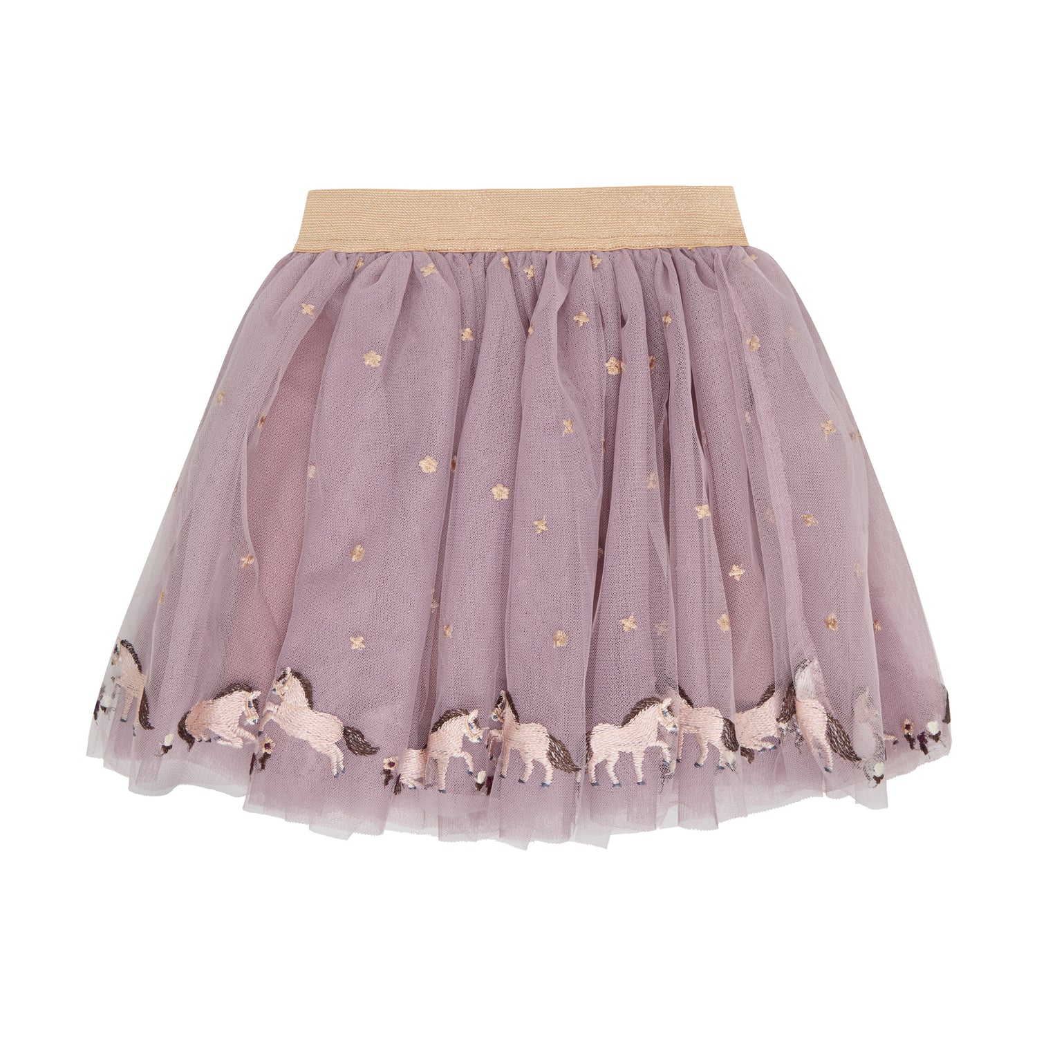 Minymo / Skirt Mesh w. Emb. / Fawn