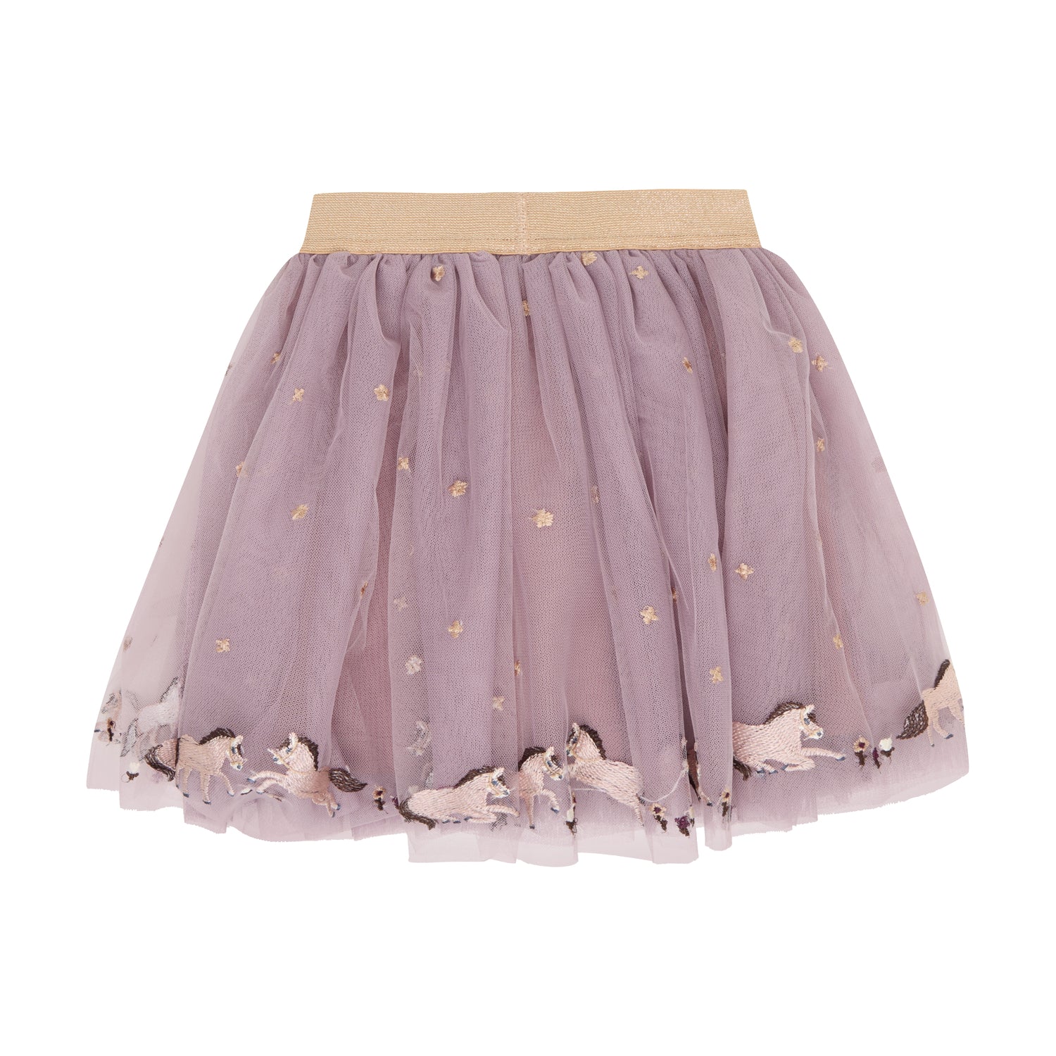Minymo / Skirt Mesh w. Emb. / Fawn
