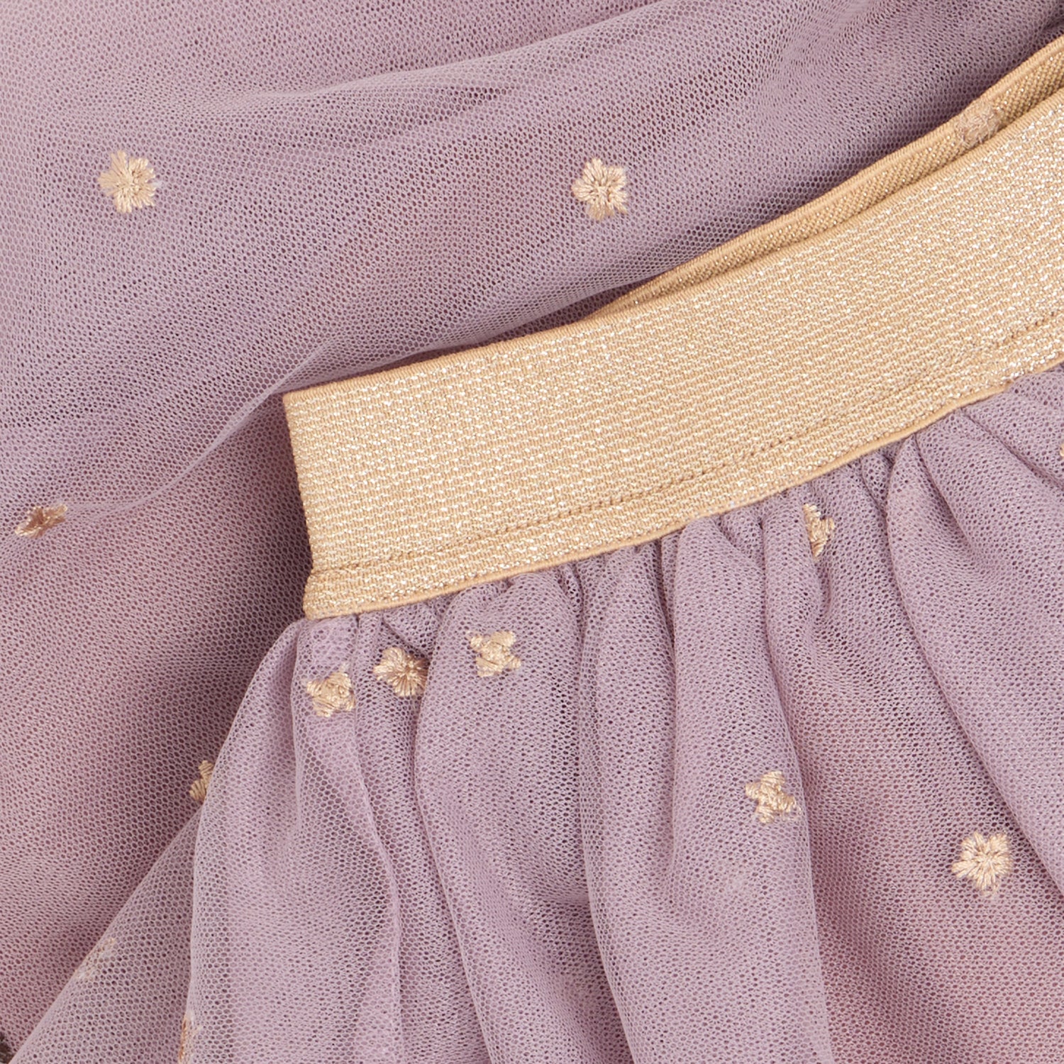 Minymo / Skirt Mesh w. Emb. / Fawn