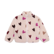 Minymo / Teddy Jacket AOP w. Lining / Hushed Violet