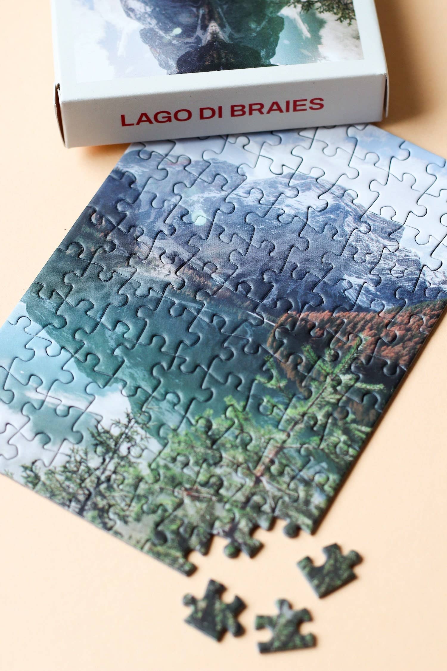 Mini-Puzzle Lago Di Braies, 99 Teile - Puzzlery