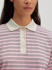 Edited / Cindy Longsleeve / Stripes: Cameo Pink, Black, Egret