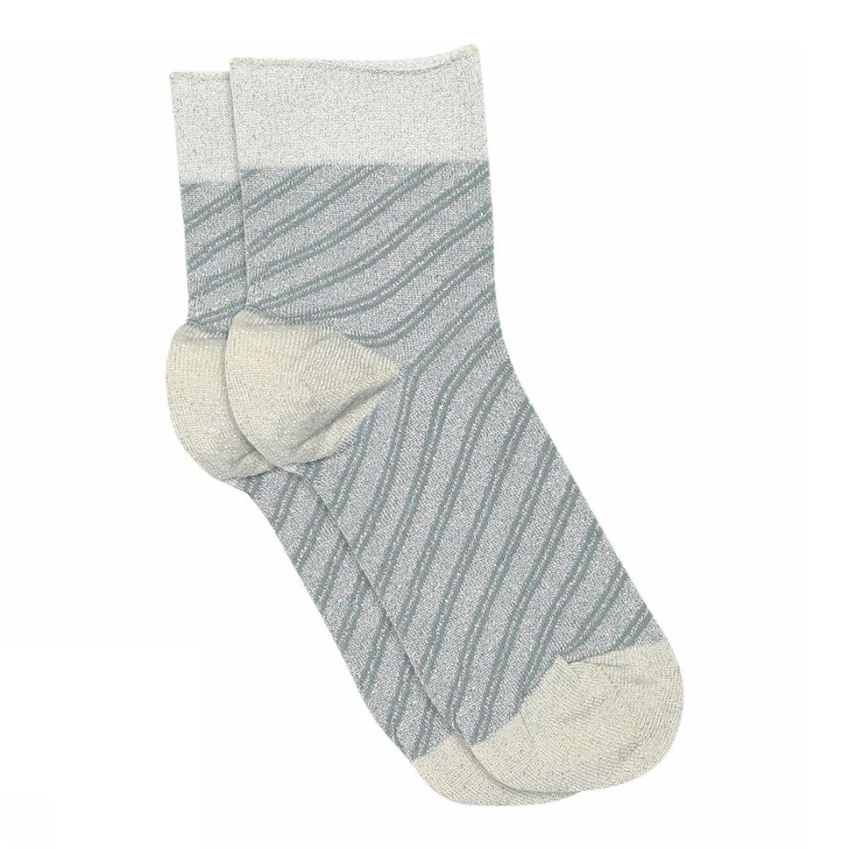 mp Denmark / Elisa glimmer short socks / Gray Mist