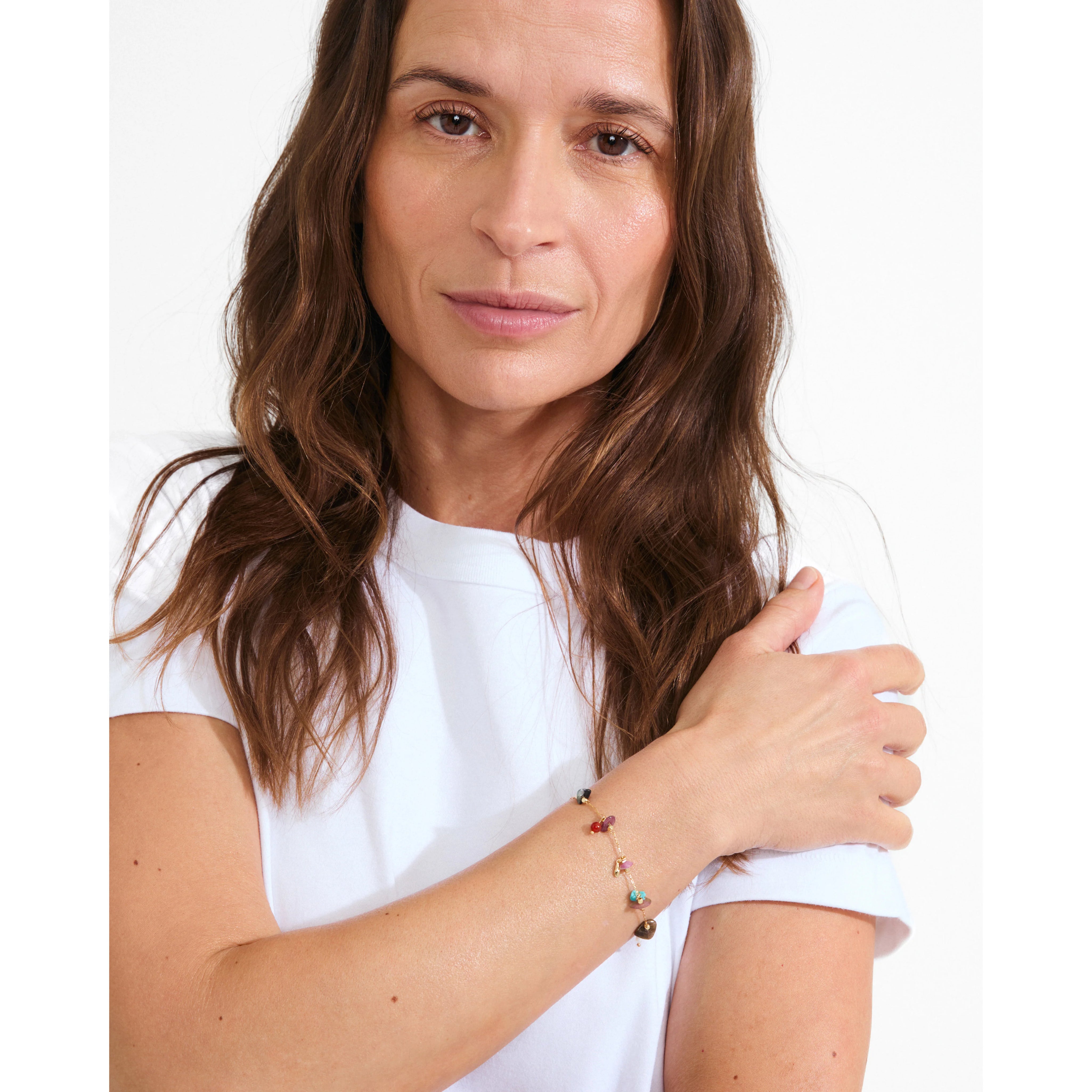 Pilgrim / HERE Armband vergoldet/mehrfarbig