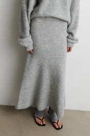 SECOND FEMALE / Pollenza Knit Skirt / Light Grey Melange