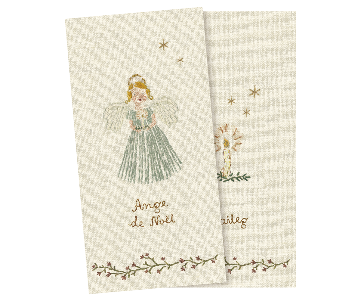 Maileg / Serviette, Engel, Blau - Klein