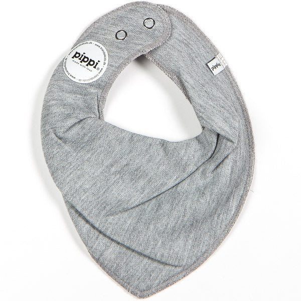 Pippi / Bandana Bib - Absorbent / Grey melange