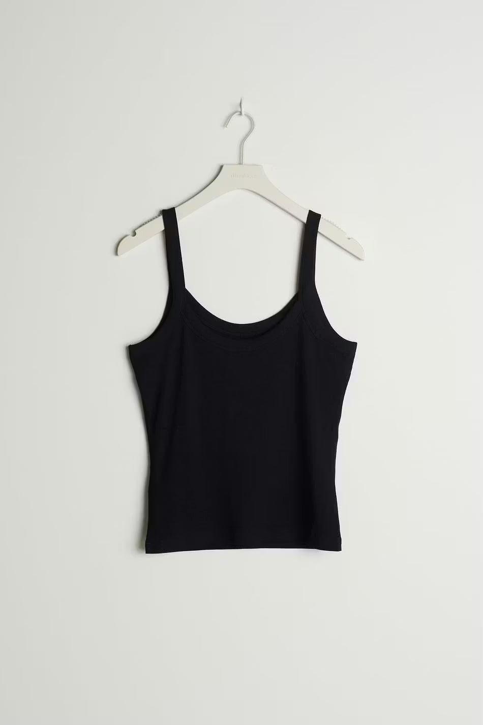 Gina Tricot / Basic rib singlet / Black (9000)