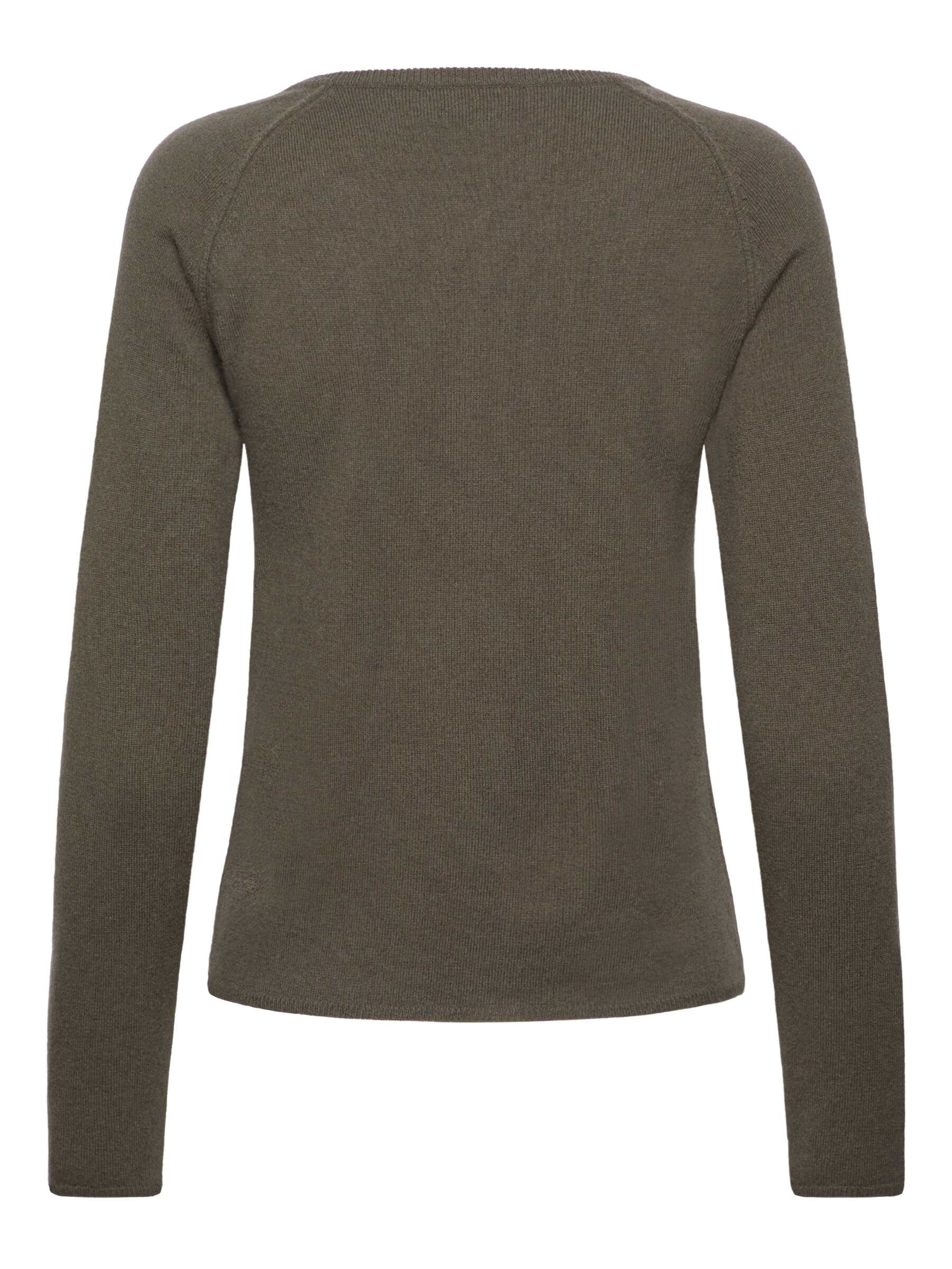 Rosemunde / RWLaica Cashmere LS O-neck Raglan Cardigan / forrest night