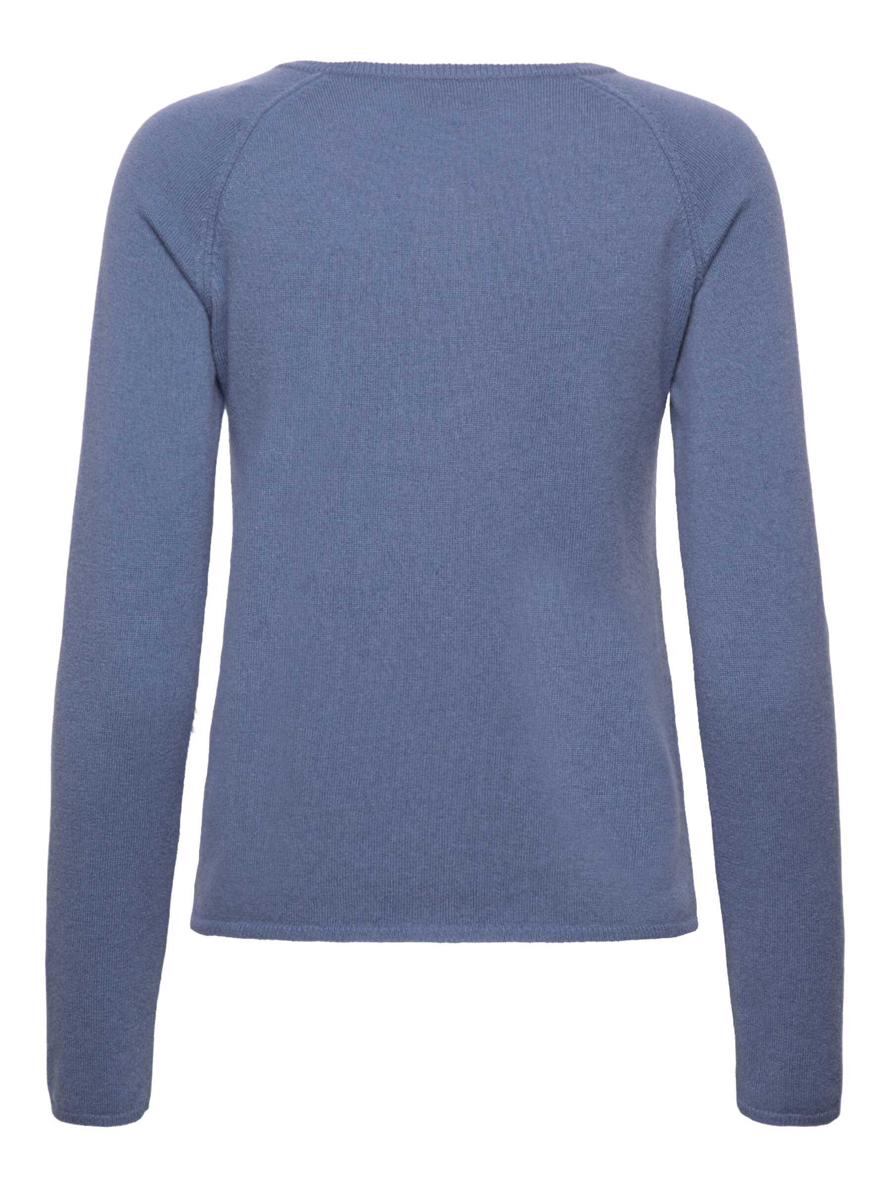 Rosemunde / RWLaica Cashmere LS O-neck Raglan Cardigan / infinity